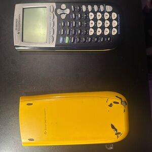 Texas Instruments Black and Yellow Graphing Calculator